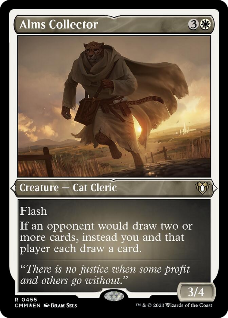 {R} Alms Collector (Foil Etched) [Commander Masters][CMM 455]