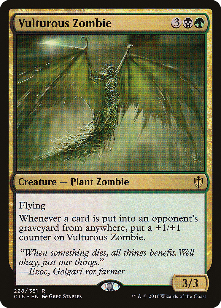 {R} Vulturous Zombie [Commander 2016][C16 228]