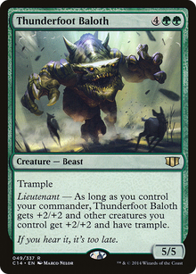{R} Thunderfoot Baloth [Commander 2014][C14 049] - Misty Mountain Games