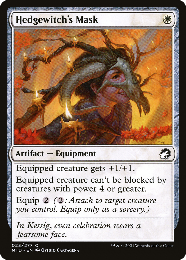 {C} Hedgewitch's Mask [Innistrad: Midnight Hunt][MID 023]