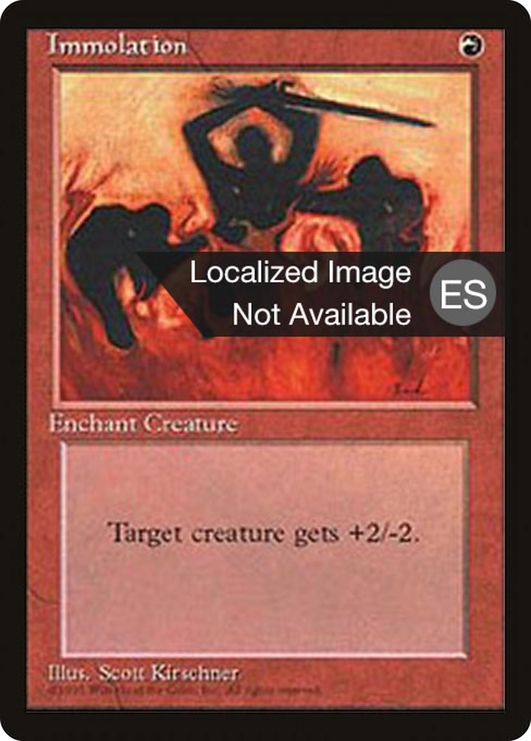 {F} Immolation [Fourth Edition (Foreign Black Border)][FBB 4ED 204]