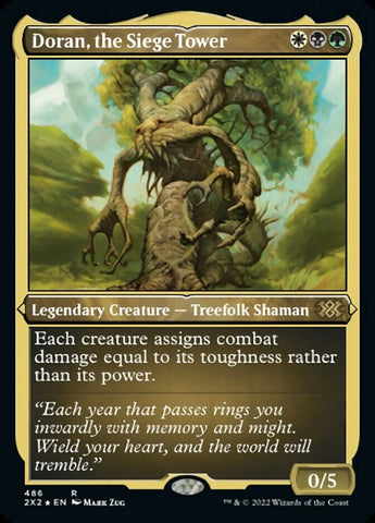 {R} Doran, the Siege Tower (Foil Etched) [Double Masters 2022][2X2 486]