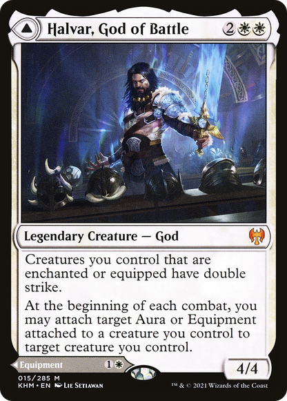 {R} Halvar, God of Battle // Sword of the Realms [Kaldheim][KHM 015]