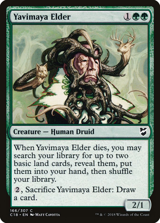 {C} Yavimaya Elder [Commander 2018][C18 166]