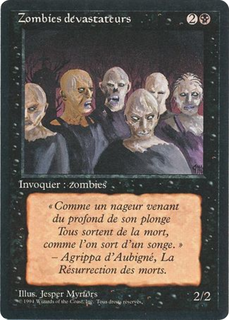 {F} Scathe Zombies [Foreign Black Border][FBB 3ED 127]