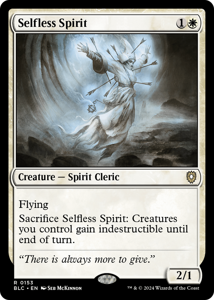 {R} Selfless Spirit [Bloomburrow Commander][BLC 153]