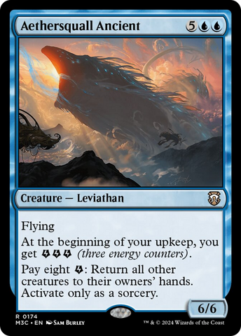 {R} Aethersquall Ancient (Ripple Foil) [Modern Horizons 3 Commander][RPF M3C 174]