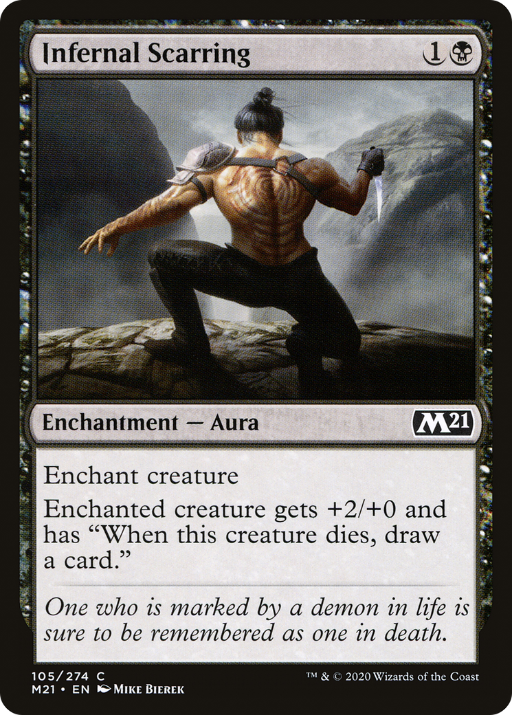 {C} Infernal Scarring [Core Set 2021][M21 105]