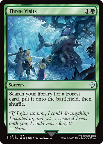 {C} Three Visits [FINAL FANTASY Commander][FIC 315]