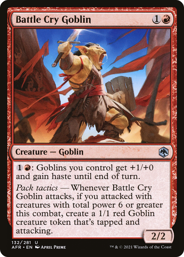 {C} Battle Cry Goblin [Dungeons & Dragons: Adventures in the Forgotten Realms][AFR 132]