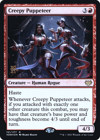 {R} Creepy Puppeteer [Innistrad: Crimson Vow Prerelease Promos][PR VOW 151]