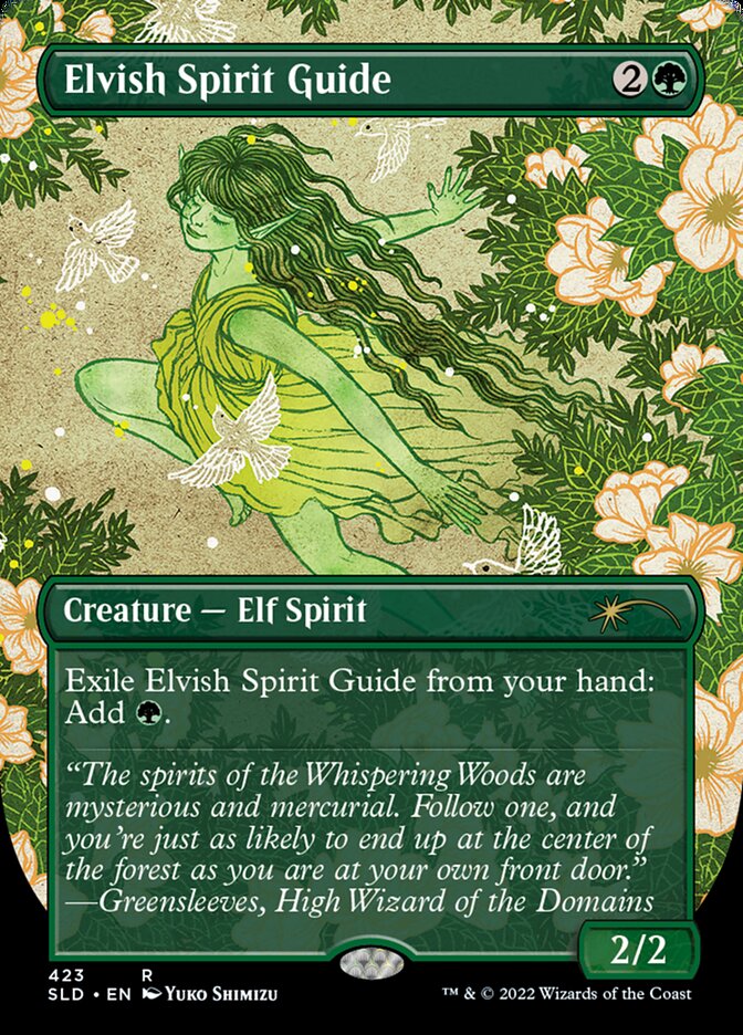 {R} Elvish Spirit Guide (Borderless) [Secret Lair Drop Series][SLD 423]