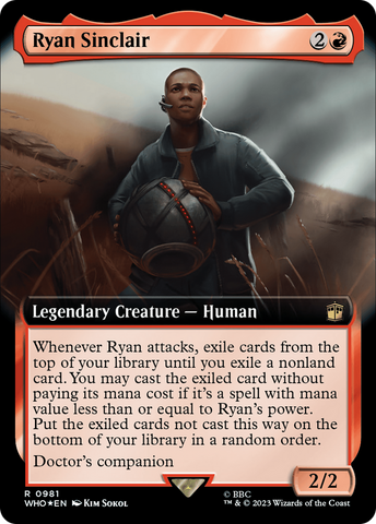 {R} Ryan Sinclair (Extended Art) (Surge Foil) [Doctor Who][WHO 981]
