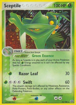 [PKM] Sceptile (10/106) (Stamped) [EX: Emerald]