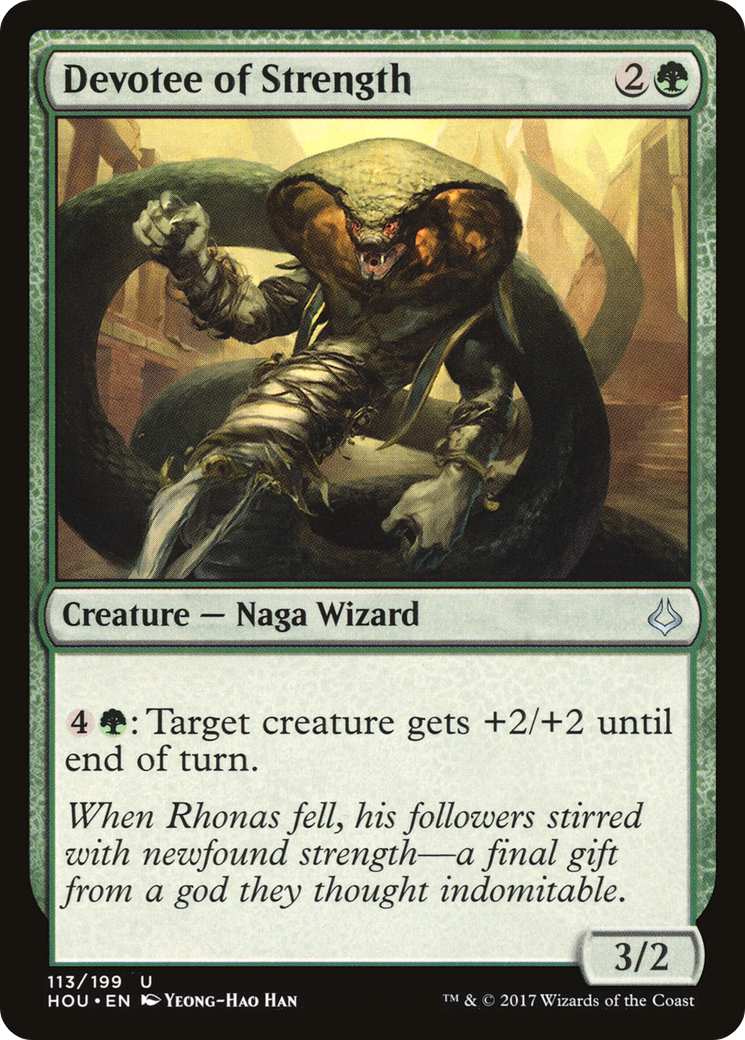 {C} Devotee of Strength [Hour of Devastation][HOU 113]