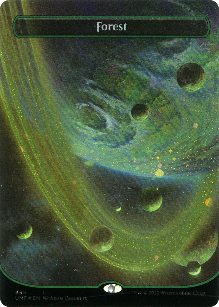 {B}[UNF 244] Forest (Orbital Space-ic Land) (Galaxy Foil) (244) [Unfinity]