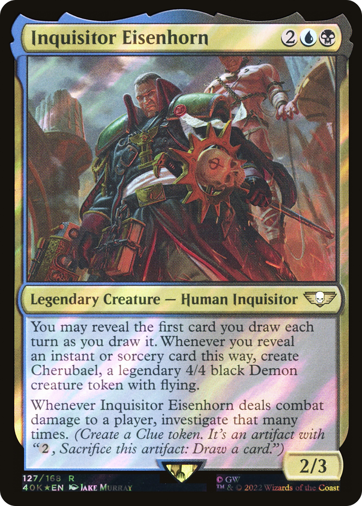 {R} Inquisitor Eisenhorn (Surge Foil) [Universes Beyond: Warhammer 40,000][SF 40K 127]