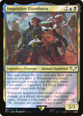 {R} Inquisitor Eisenhorn (Surge Foil) [Universes Beyond: Warhammer 40,000][SF 40K 127]