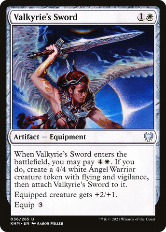 {C} Valkyrie's Sword [Kaldheim][KHM 036]