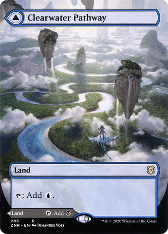 {R} Clearwater Pathway // Murkwater Pathway (Borderless Alternate Art) [Zendikar Rising][ZNR 286]