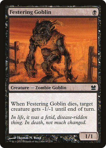 {C} Festering Goblin [Modern Masters][MMA 087]