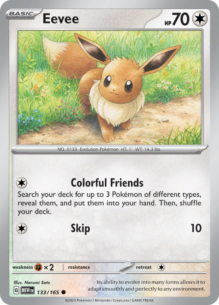 [PKM-C] Eevee (133/165) [Scarlet & Violet: 151]