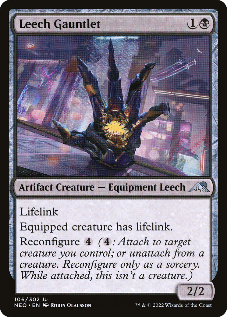 {C} Leech Gauntlet [Kamigawa: Neon Dynasty][NEO 106]