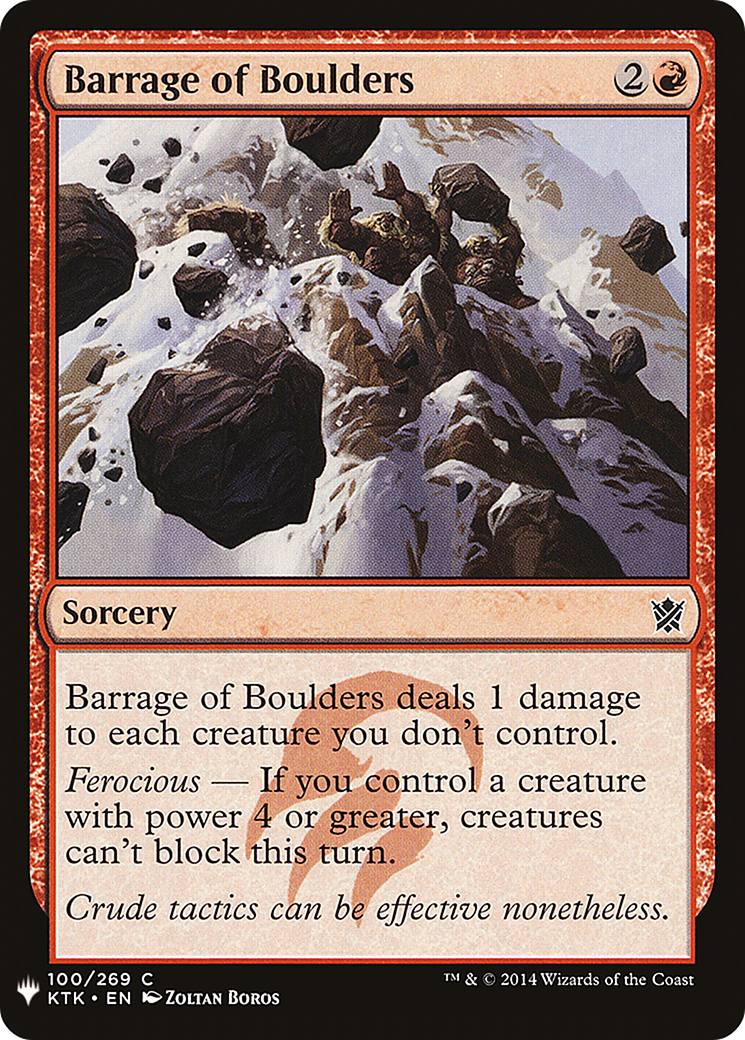 {C} Barrage of Boulders [Mystery Booster][LS KTK 100]