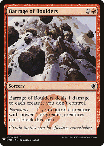 {C} Barrage of Boulders [Mystery Booster][LS KTK 100]