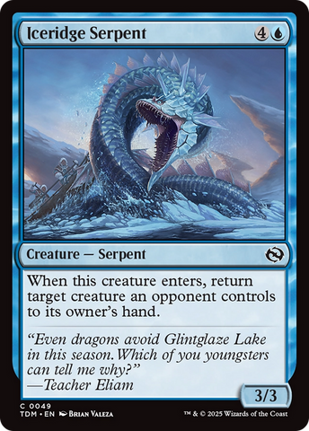 {@C} Iceridge Serpent [Tarkir: Dragonstorm][TDM 049]