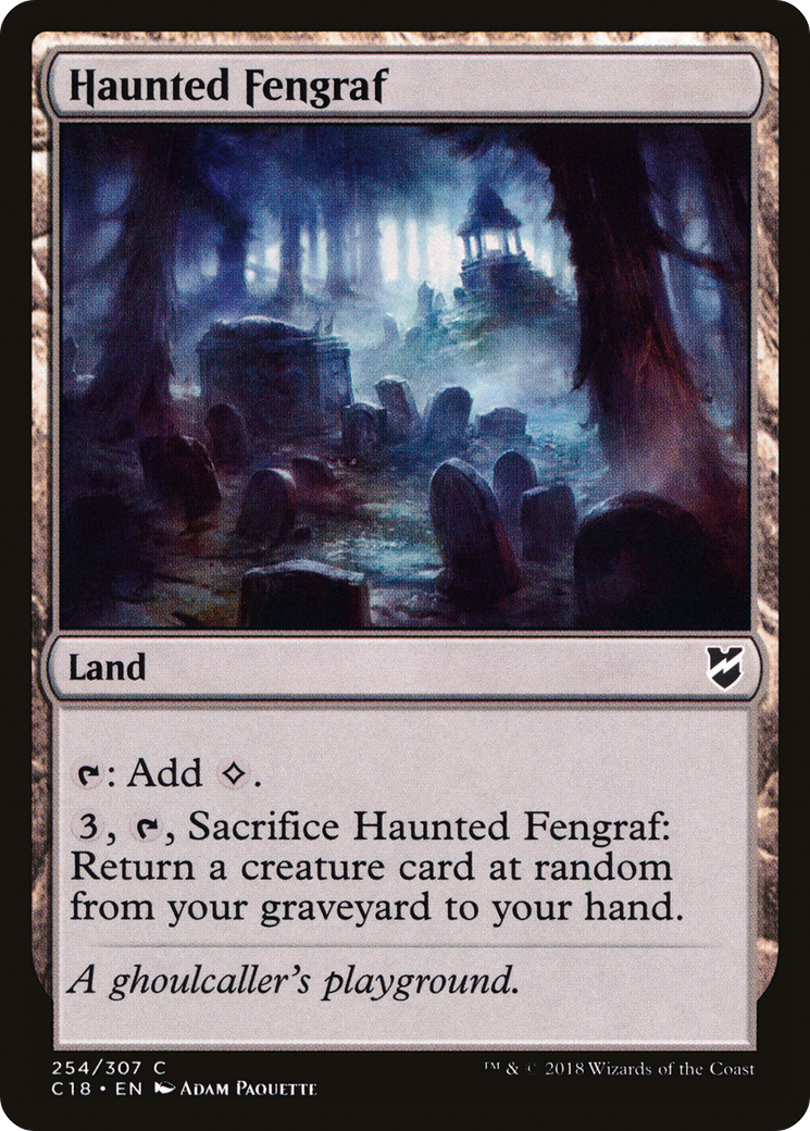 {C} Haunted Fengraf [Commander 2018][C18 254]