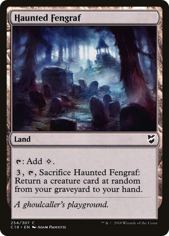 {C} Haunted Fengraf [Commander 2018][C18 254]