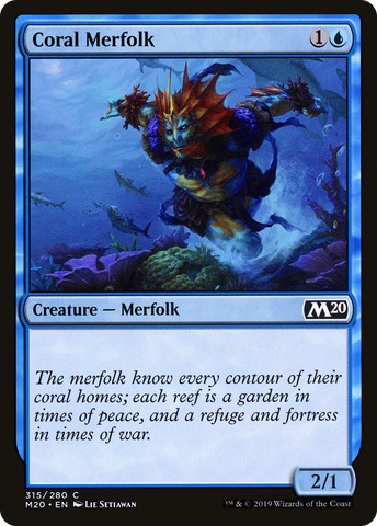 {C} Coral Merfolk [Core Set 2020][M20 315]