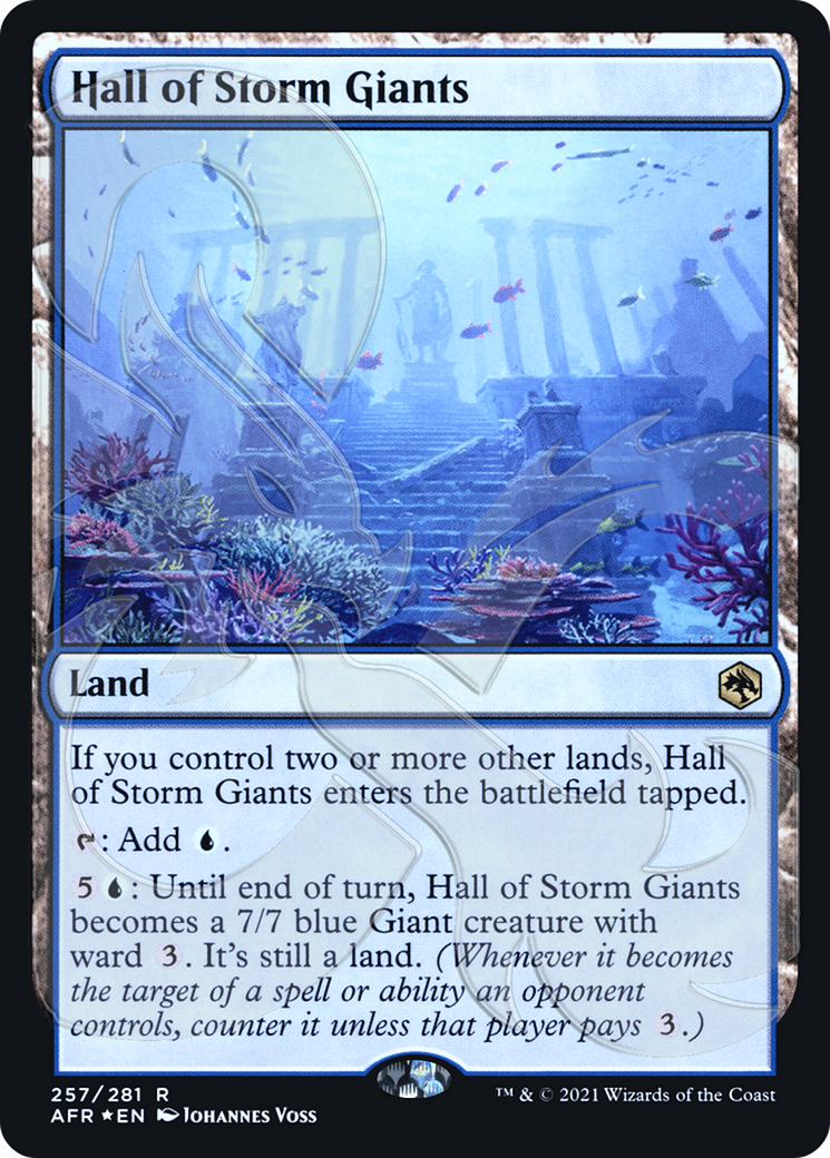 {R} Hall of Storm Giants (Ampersand Promo) [Dungeons & Dragons: Adventures in the Forgotten Realms Promos][AMP AFR 257]