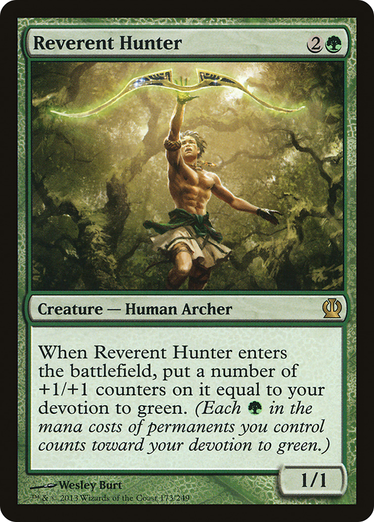 {R} Reverent Hunter [Theros][THS 173]
