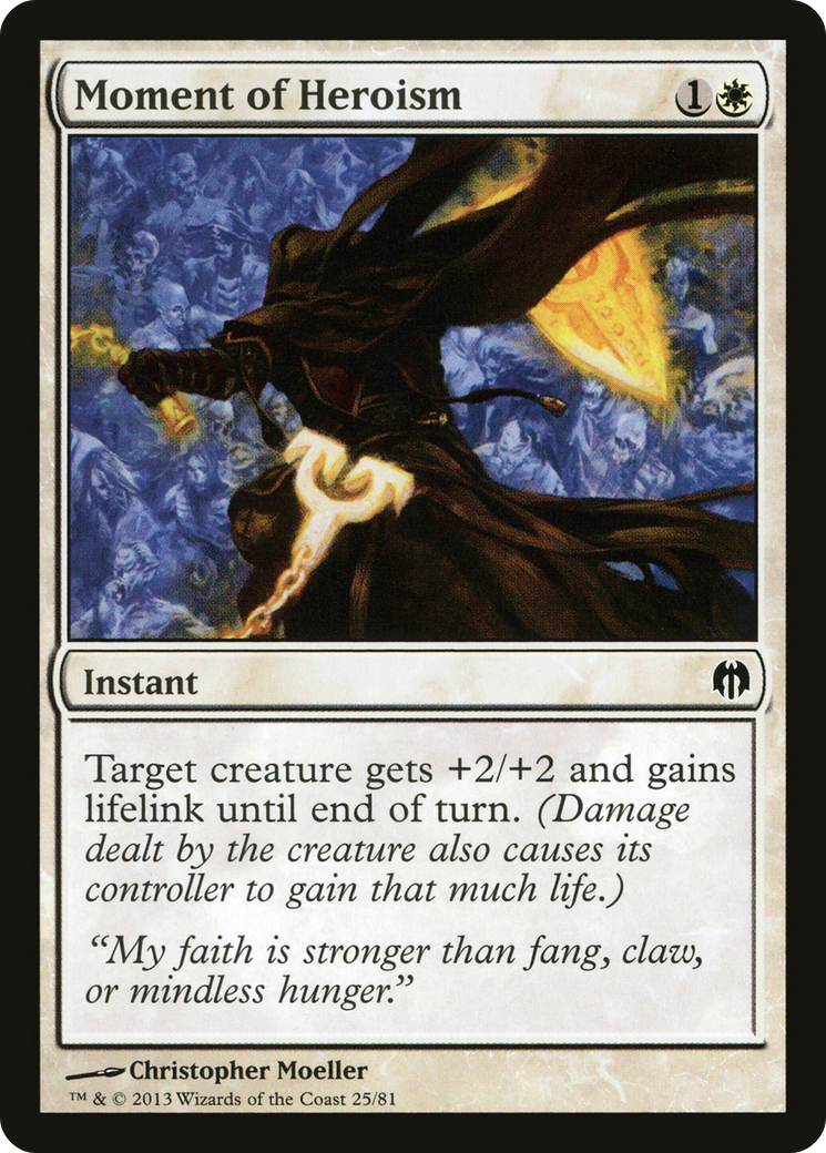 {C} Moment of Heroism [Duel Decks: Heroes vs. Monsters][DDL 025]