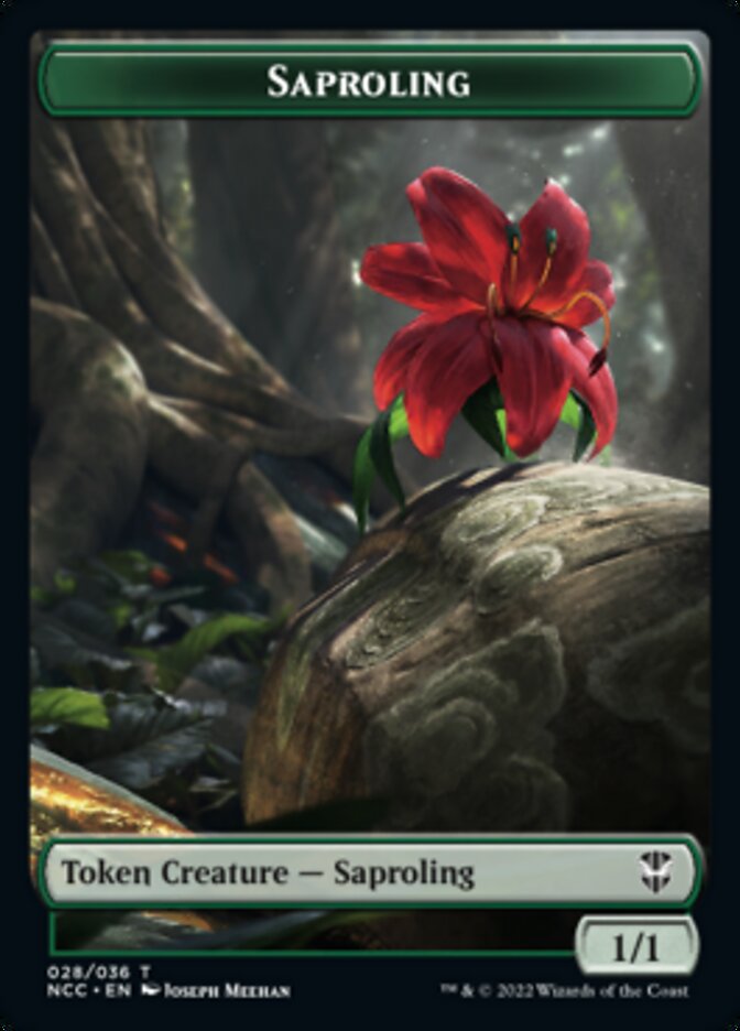 {T} Beast // Saproling Double-sided Token [Streets of New Capenna Commander Tokens][TNCC 021]