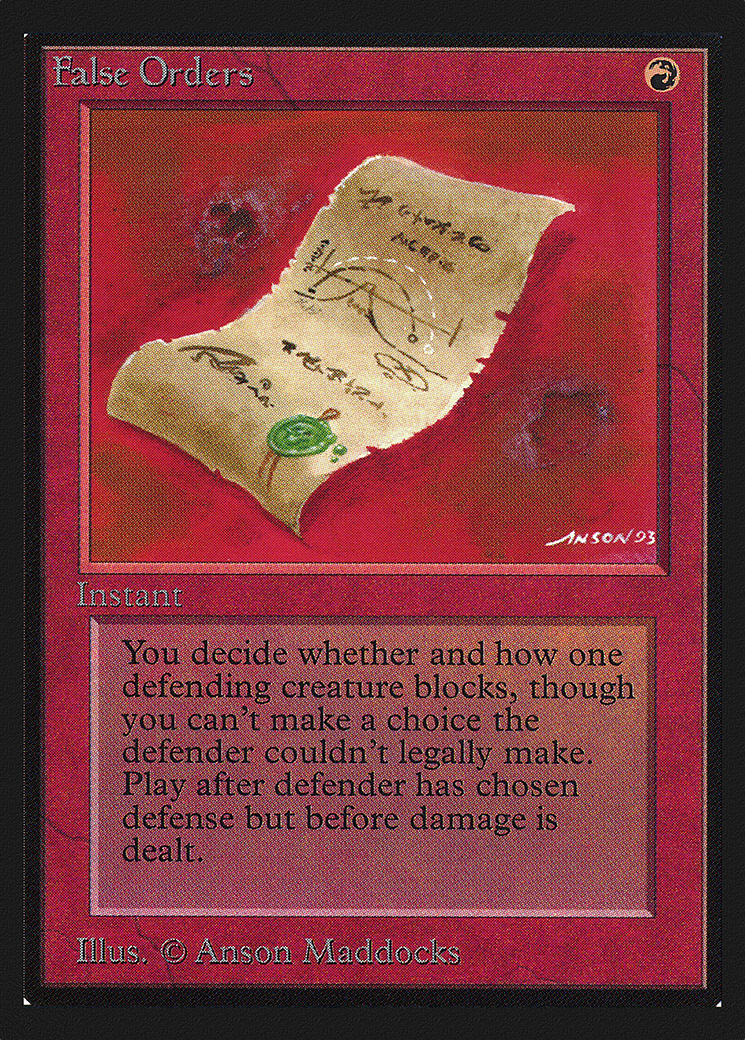 {C} False Orders [International CollectorsÃ¢Â€Â™ Edition][GB CEI 148]