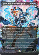 {R} Jace, the Mind Sculptor (Borderless) (Raised Foil) [Bloomburrow Commander][BLC 093]