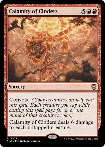 {R} Calamity of Cinders [Bloomburrow Commander][BLC 023]