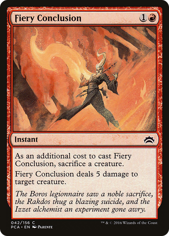 {C} Fiery Conclusion [Planechase Anthology][PCA 042]