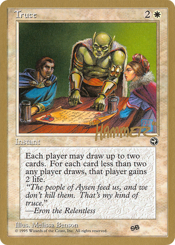 {R} Truce (Shawn "Hammer" Regnier) (SB) [Pro Tour Collector Set][GB PTC SHR20SB]