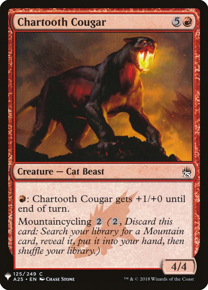 {C} Chartooth Cougar [Mystery Booster][MB1 A25 125]