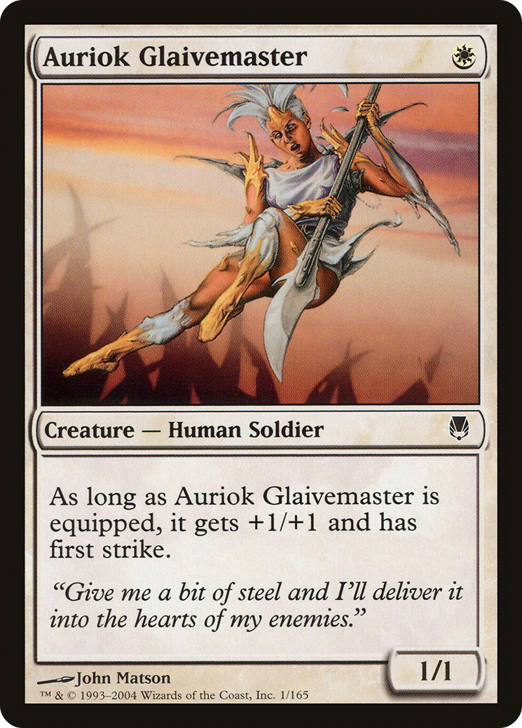 {C} Auriok Glaivemaster [Darksteel][DST 001]
