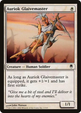 {C} Auriok Glaivemaster [Darksteel][DST 001]