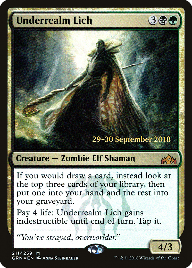 {R} Underrealm Lich [Guilds of Ravnica Prerelease Promos][PR GRN 211] - Misty Mountain Games