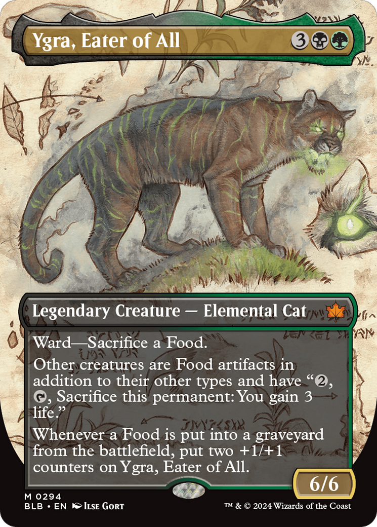 {@R} Ygra, Eater of All (Borderless) [Bloomburrow][BLB 294]