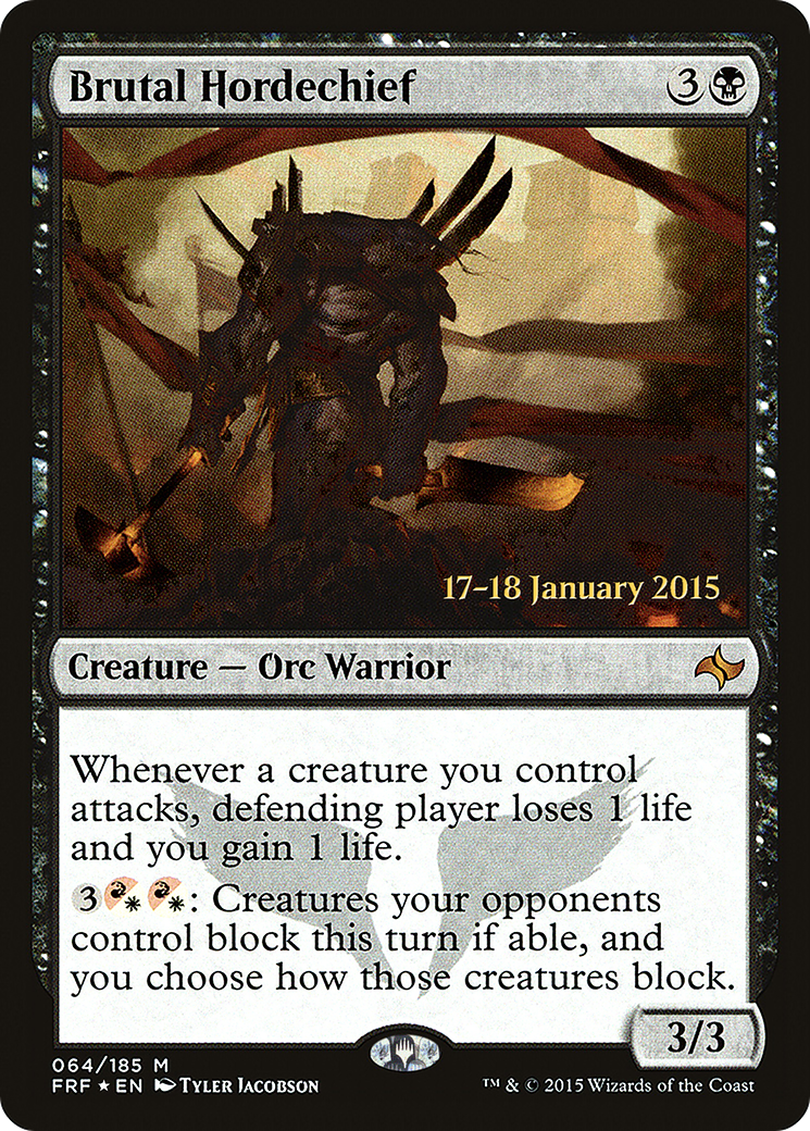 {R} Brutal Hordechief [Fate Reforged Prerelease Promos][PR FRF 064] - Misty Mountain Games