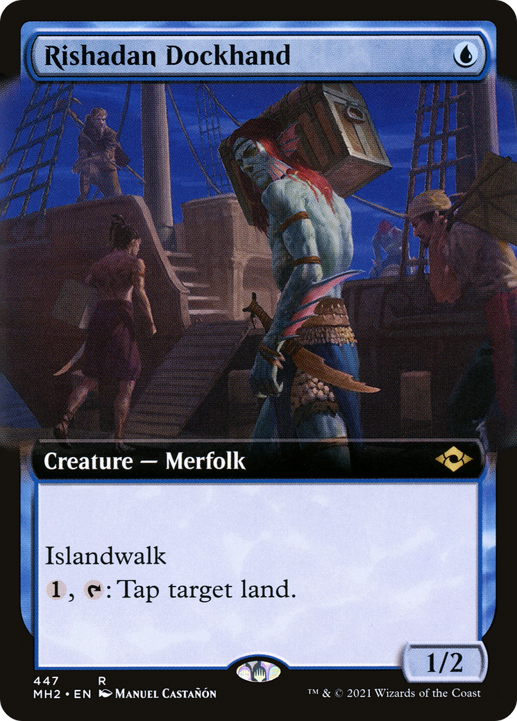 {R} Rishadan Dockhand (Extended Art) (Foil): (Extended Art) [Modern Horizons 2] [MH2 447]