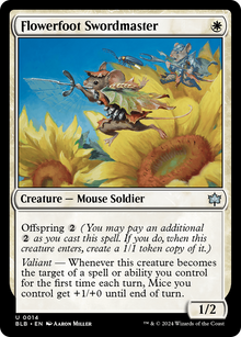 {@C} Flowerfoot Swordmaster [Bloomburrow][BLB 014]